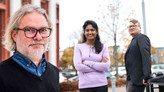 Christian Lunddahl, professor i pedagogik, och AI-forskarna Savitha Sam Abraham och Andreas Persson.