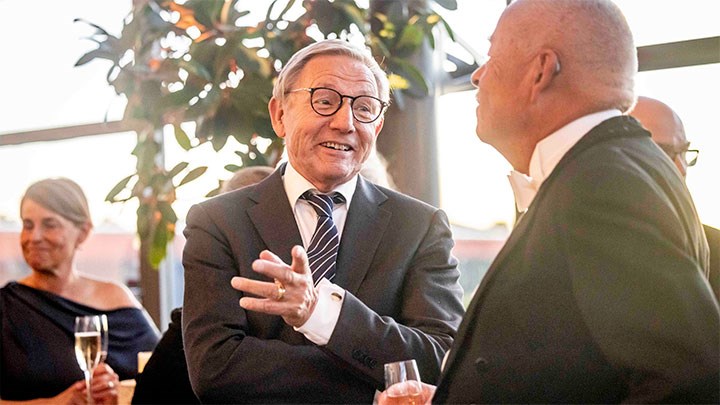 Jens Schollin, rektor för Örebro universitet 2008–2014, tillsammans med Lars Haikola, universitetets styrelseordförande.