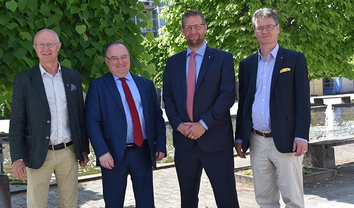 Johan Schnürer, Henry Ohlsson, Pär Österholm och Sven Helin. 