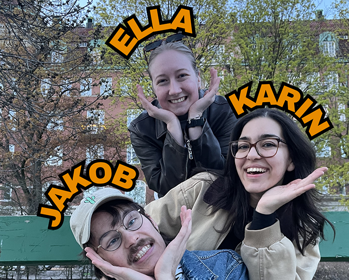 Studenterna Jakob, Ella och Karin