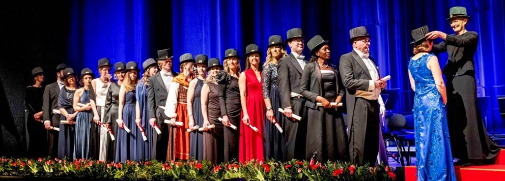 Photo of the processen at the Academic Celebration.