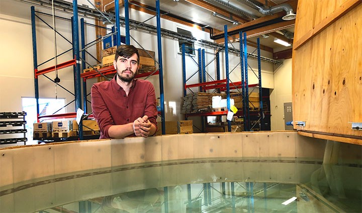 Byggingenjörsstudenten Jacob Kaliff tog ett studentuppdrag på Amphi-tech. Nu, några månader senare, är han fast anställd.