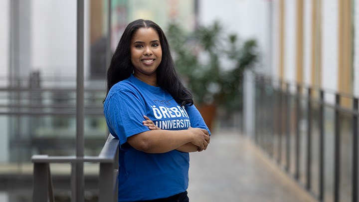 Najma Jama, studentambassadör för Linje 14.