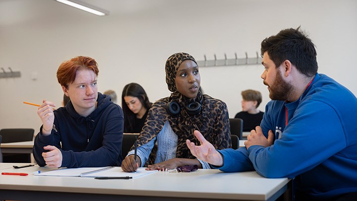 Kewin Wenner, studentambassadör för Linje 14.
