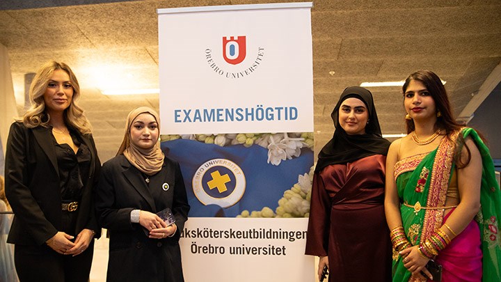 Alexandra Sköld, Yasmin Shams, Sara Palani och Kalairani Jayabalan.