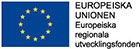 EU-logga och texten Europeiska regionala utvecklingsfonder.