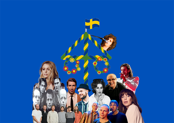 Midsommarstång samt svenska artister och låtskrivare