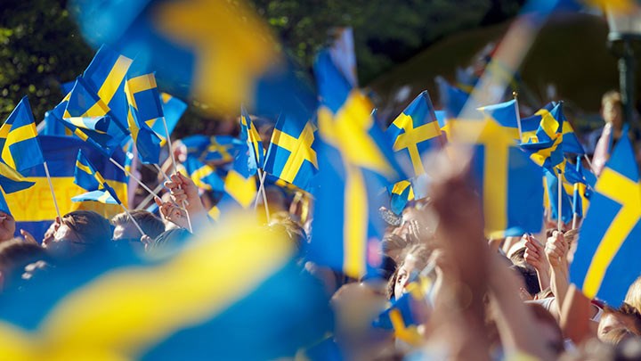 Swedish flags