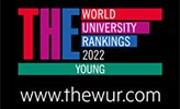 Grafik som visar THE Young-rankning av världens unga universitet. 