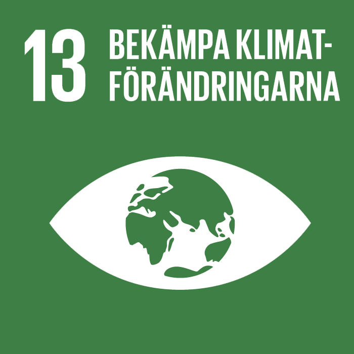 Ikon hållbarhetsmål 13 Bekämpa klimatförändringarna