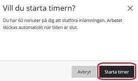 skärmbild - starta timer