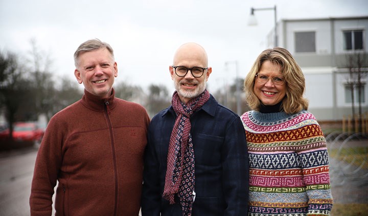 Lars-Olov Lundqvist, André Frank och Marie Matérne.