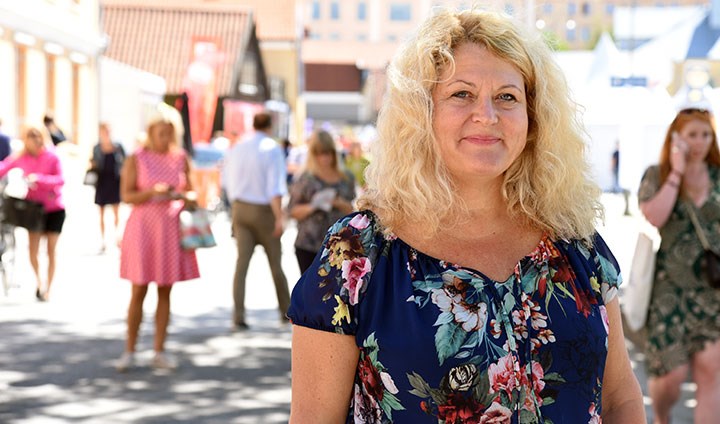 Maria Westvall i Almedalen.