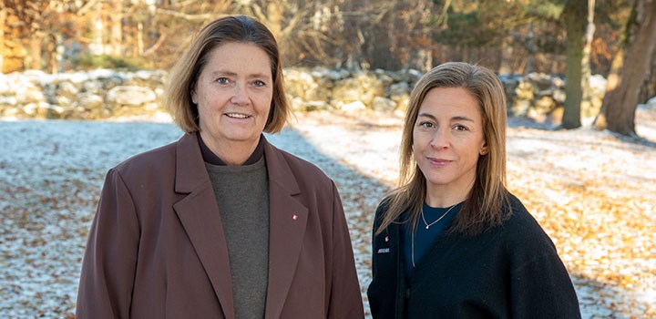 University Director Louise Pålsson and HR Manager Katarina Åkerling Lindholm.