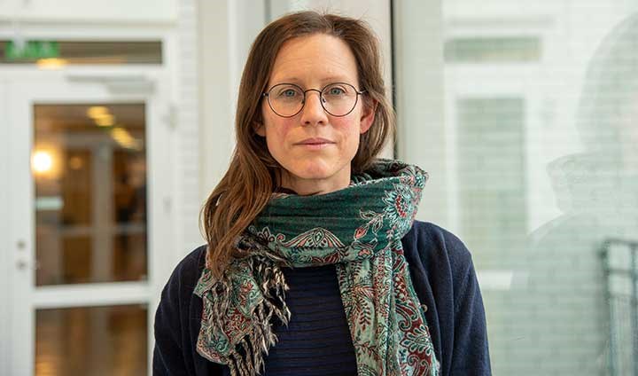 Porträtt på Lena Gunnarsson.