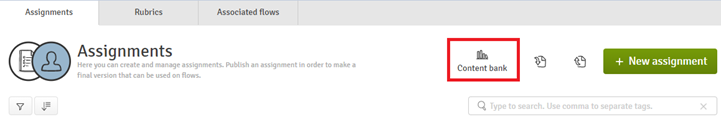 Assignments Content bank