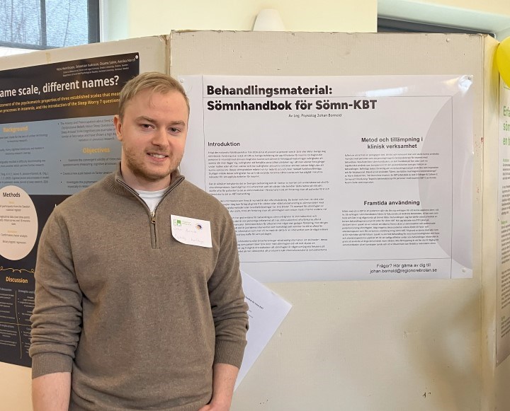 Johan Bornold presenterade sin sömnbroschyr