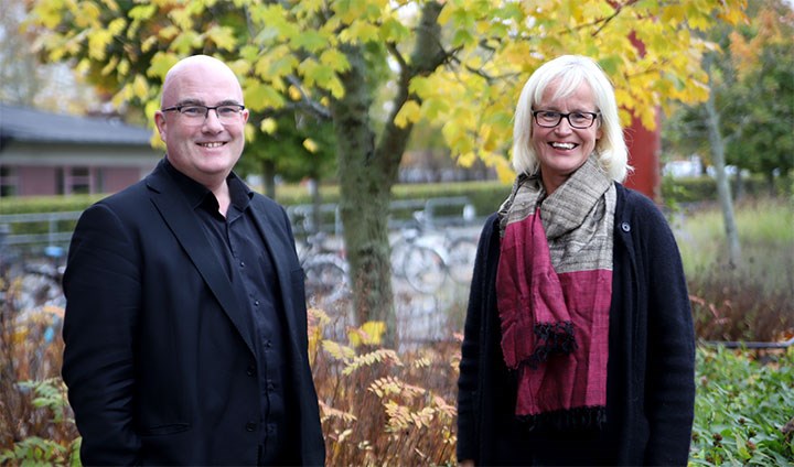 Thomas Denk och Katarina Hjortgren på Örebro universitet.