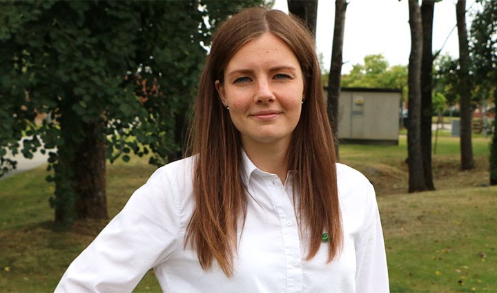 Evelina Aittamaa, vice ordförande med studiesocialt ansvar vid Örebro studentkår. 