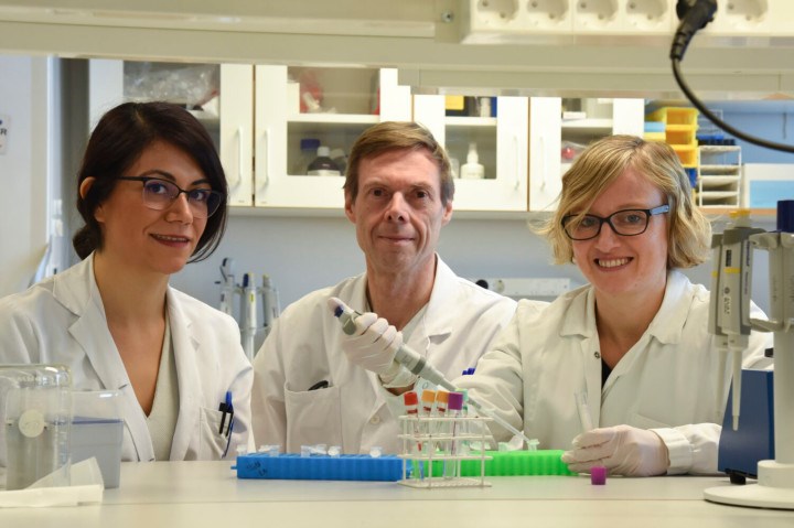 Fernanda Roca, Robert Brummer och Julia König vid Nutrition-Gut-Brain Interactions Research Centre (NGBI), Örebro universitet