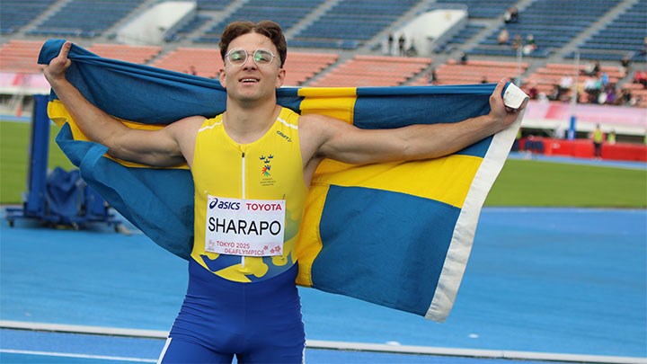 Simon Sharapo, friidrottare och ingenjörsstudent vid Örebro universitet 
