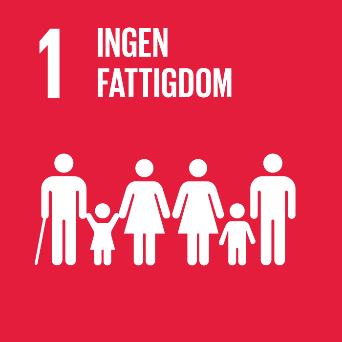 Ikon för hållbashetsmål 1 Ingen fattigdom