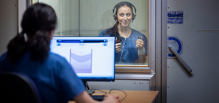 Studenter på Audionomprogrammet med placeringsort Luleå vid Örebro universitet