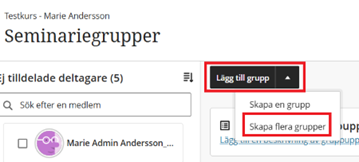 skärmbild skapa flera grupper