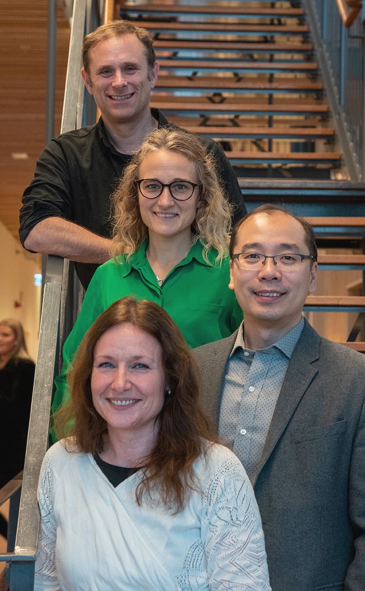 Magnus Engwall, Ingrid Ericson Jogsten, Leo Yeung och Maria Larsson.