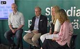 I panelen satt Erik Jannesson, Expert effektmätning, Serus, Tommy Borglund och Stina Liljekvist, Ordförande, Skandias stiftelse Idéer för livet. Moderator var Christina Wahlström, Idéer för livet.