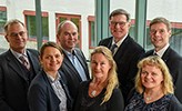 Jens Bleiel, Jan Sikkema, Anders Kaspersson, Robert Brummer. Front row: Lavinia Gunnarsson, research coordinator Food and health, Berit Heitmann and Kati Katina.