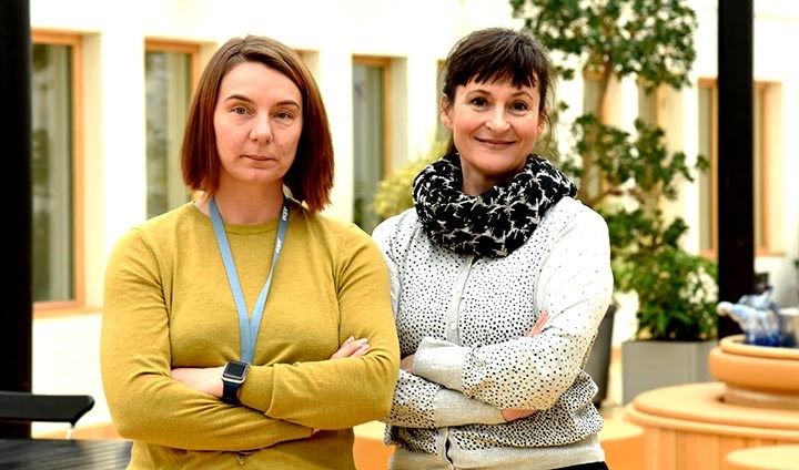 Forskarna Sofia Strid och Rúna Baianstovu. 