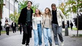 Studenter på campus