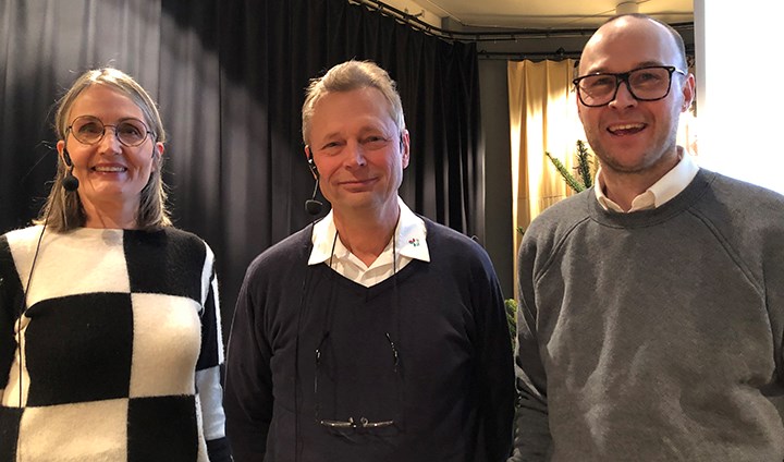 Åsa Öström, Anders Kiessling och Johan Swahn.