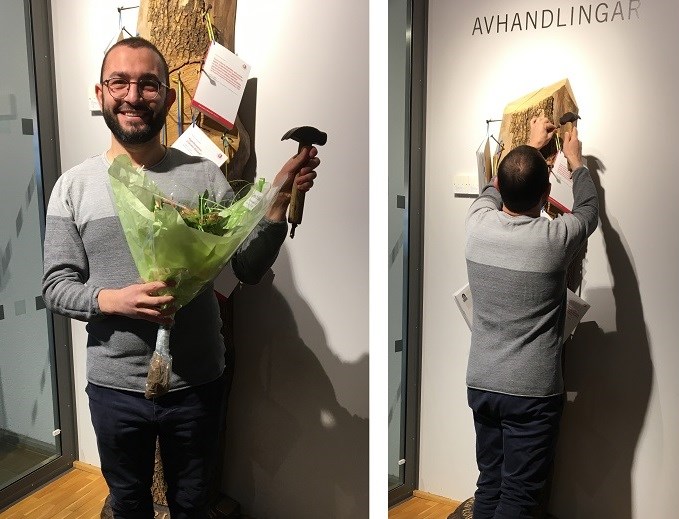 Ahmed Amer spikar upp sin avhandling