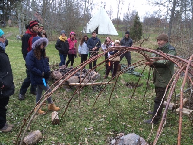 Bild från kursen Outdoor education and recreation, april 2016. 