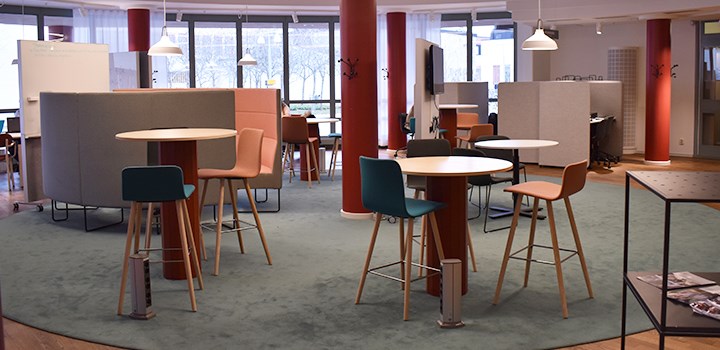 Photo of study places in Lyktan at the Main Library.