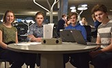 Hanna Säfström, Vincent Marlow, Viggo Pettersson och Philip Härdig. 