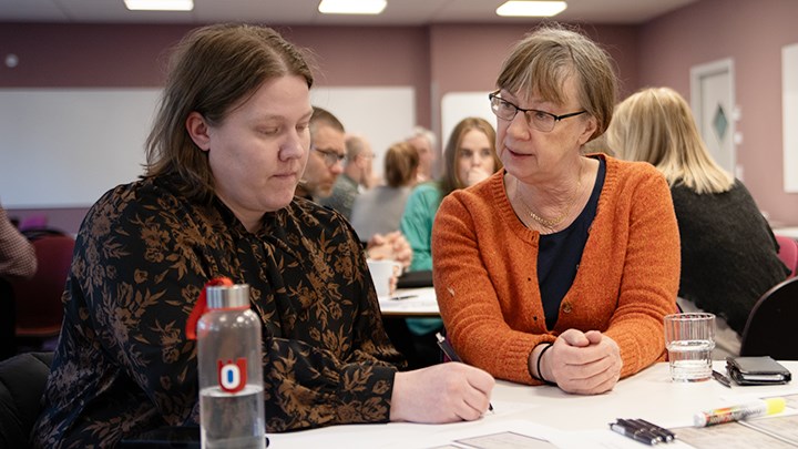 Sara Thunberg och Gun Abrahamsson.