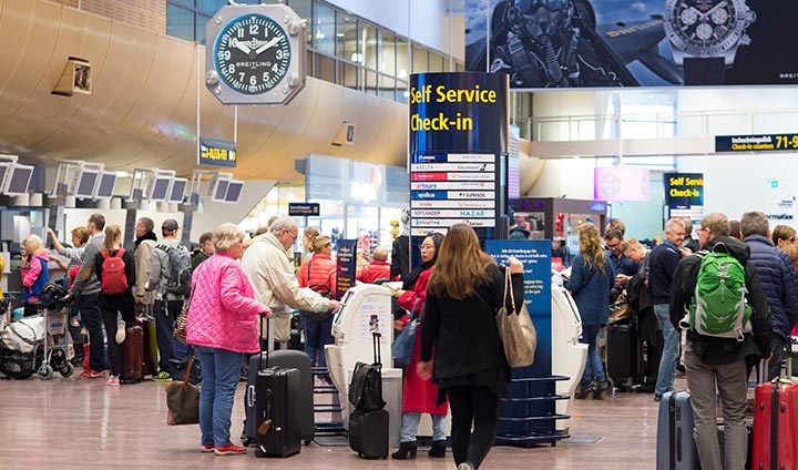 Bild från terminal fem på Arlanda