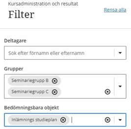 Skärmbild-filtrering