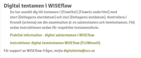 Mejl till studenter FLOWmulti