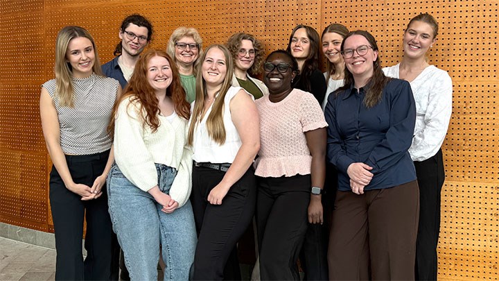 Studenter från Biologiprogrammet vid Örebro universitet.