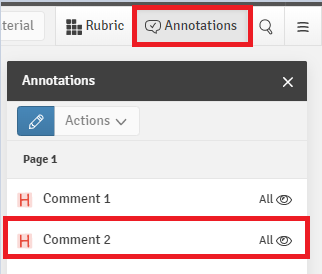 Annotation overview