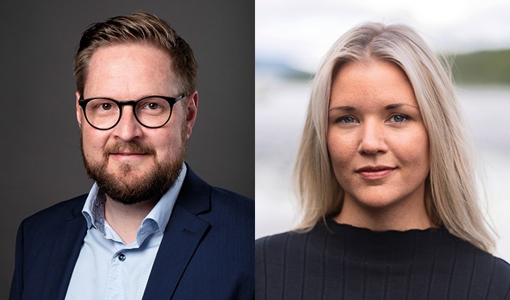 Porträtt Mathias Lindberg och Cecilia Fendin.