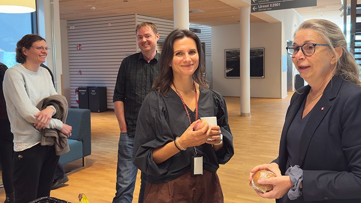 Bild från mingel vid konferensen