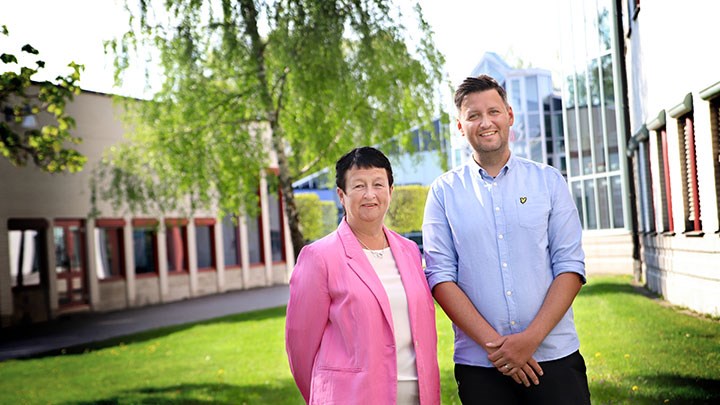 Porträtt på Alem Begovic och Monica Thyresjö.