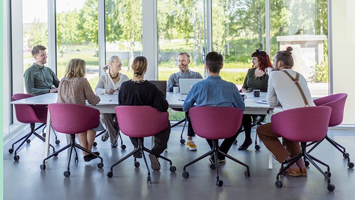 People in a meeting