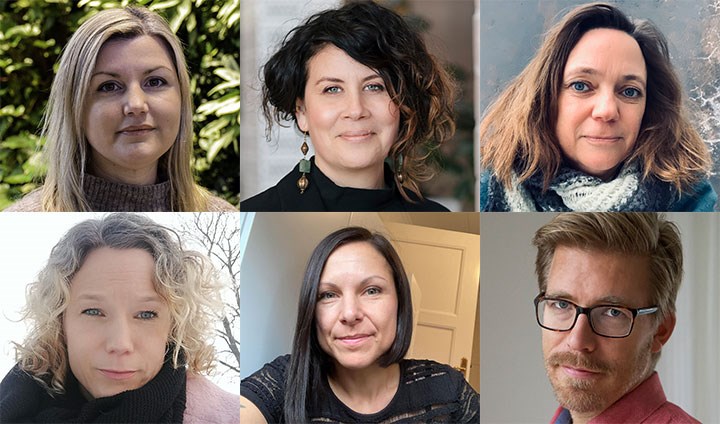 Årets Social Impact Lab-grupp: Maria Fogelkvist, Anna-Karin Andershed, Sara Frödén, Emma Nilsing Strid, Sofie Adaszak och Martin Eriksson Crommert.
