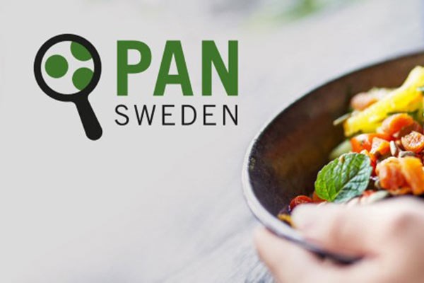 PAN Sweden and a plate of food.